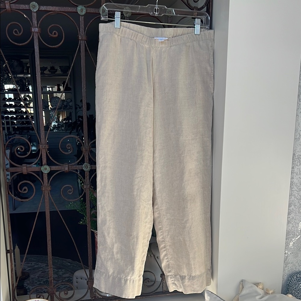 J. Jill Beige Linen Pants